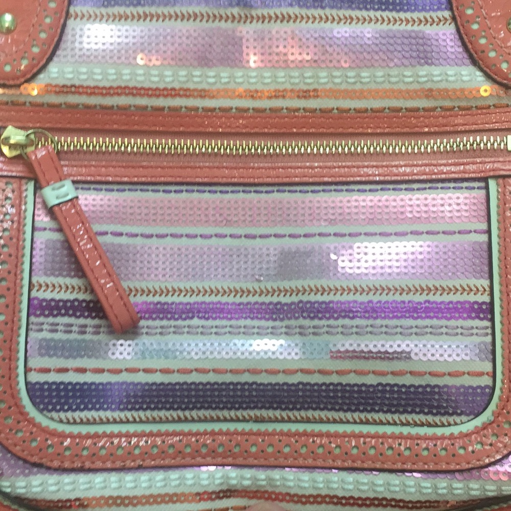 COACH Poppy Sequin Chain Purse Style #23843 - Picture 4 of 9